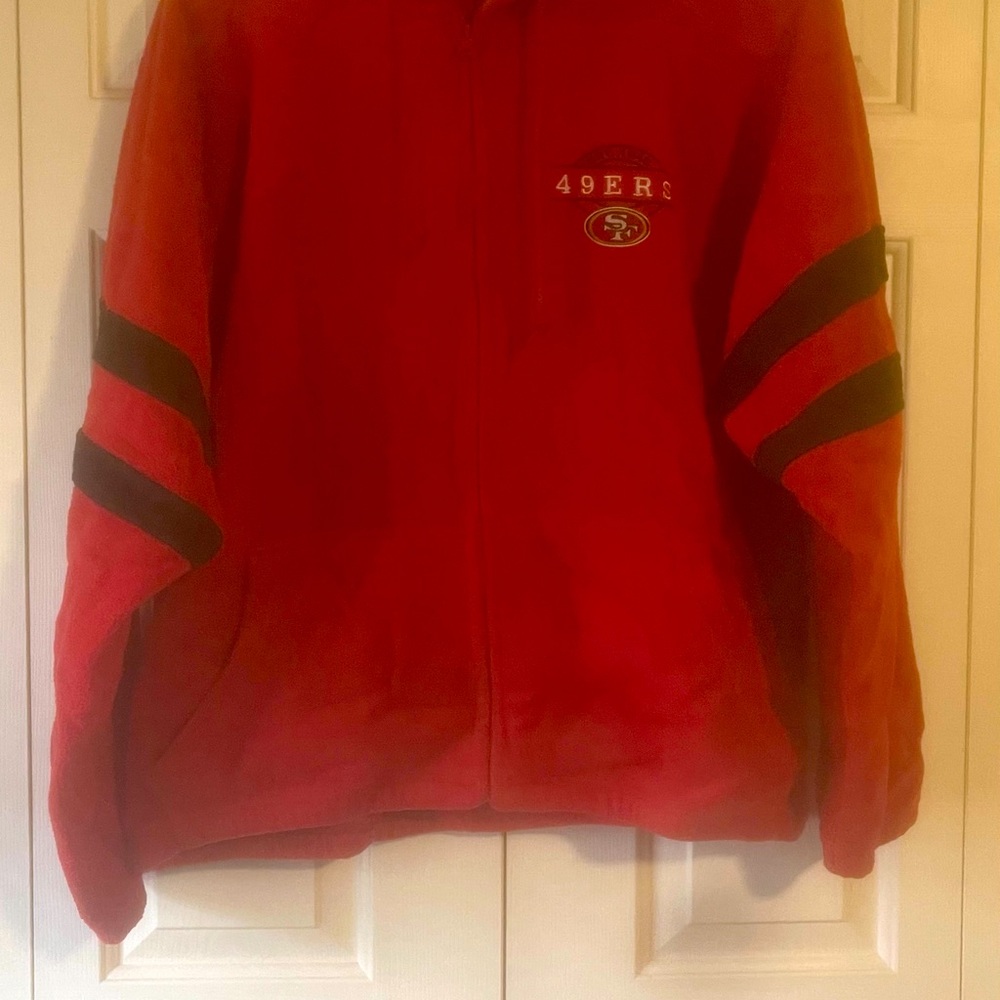 NFL 49ers men’s zip up fleece size XL